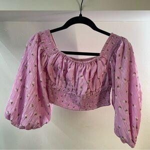 Majorelle Floral Top